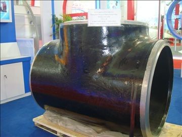 Chine Les garnitures de tuyau d'acier de grand diamètre d'ASTM A213 écartent d'un coup de coude, la pièce en t SCH100 pour le pétrole, chaudière fournisseur