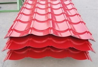 Chine Feuilles enduites de toiture de couleur imperméable, feuilles ondulées de toiture en métal fournisseur